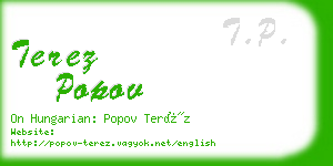 terez popov business card